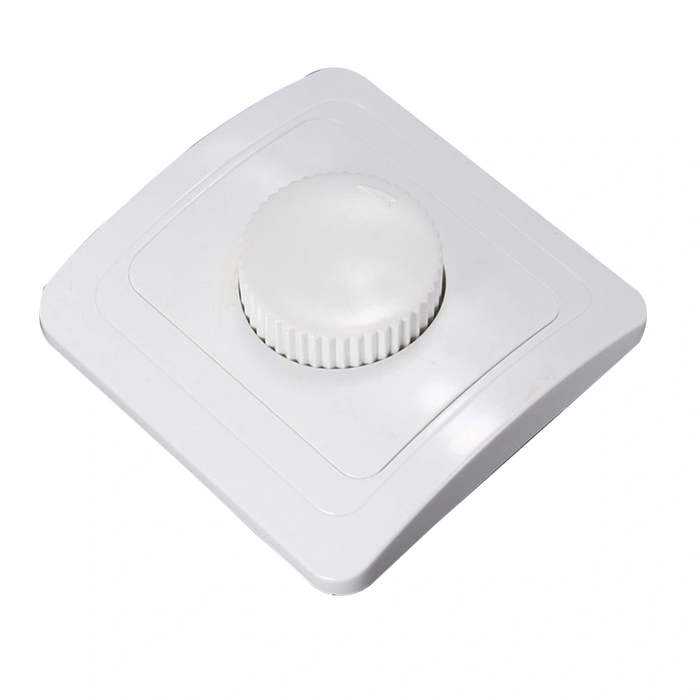 81x81mm 220V Panel Dimmer Switch Wall Switch Dimmer Switch (White)