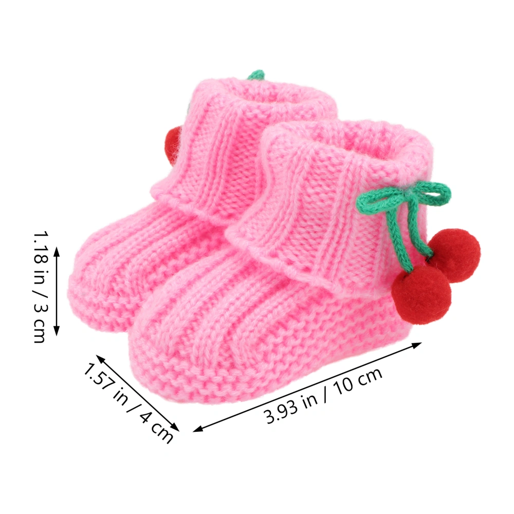 1 Pair Newborn Shoes Toddler Infant Knitted Cotton Crochet Shoes Crib Shoes