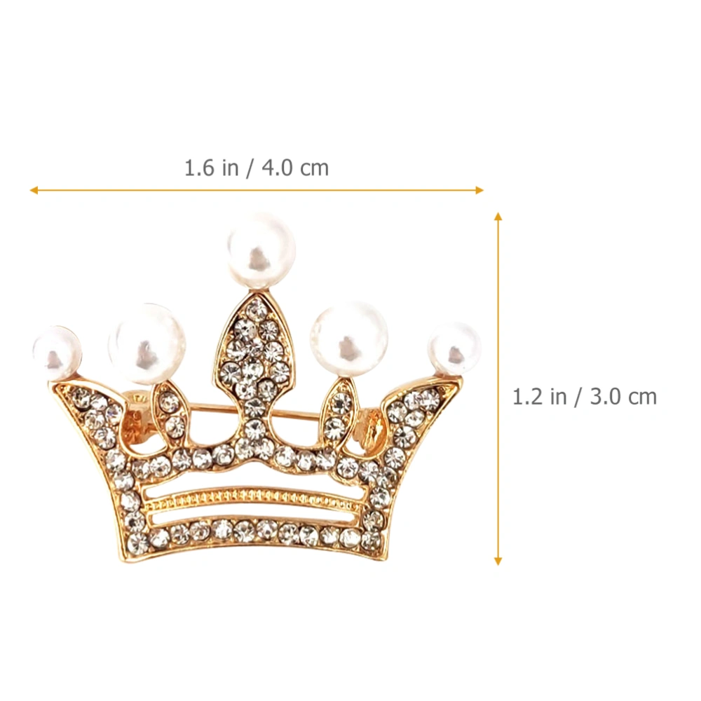 12 Pcs Women Brooches Crown Brooches Female Lapel Pin Clothes Jewelry for Hat