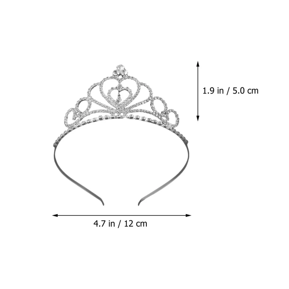 Crystal Bride Crown Rhinestone Headdress Hair Accessory Wedding Birthday Crown