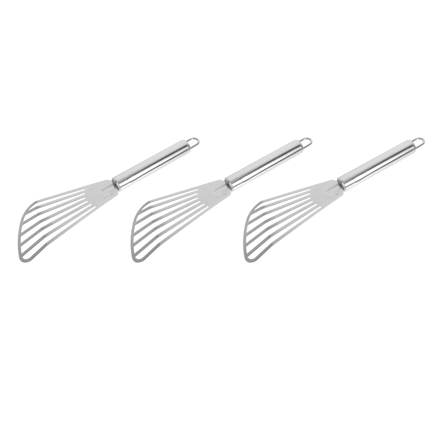 3pcs Stainless Steel Spatula Fish Spatula Steak Frying Spatula Eel Spatula