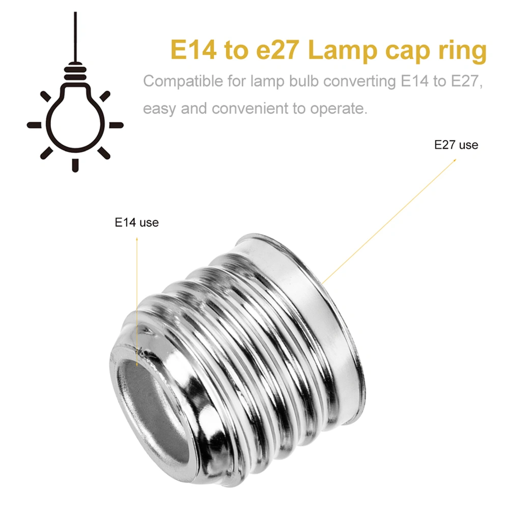 15pcs Light Bulb Adapter E14 Light Socket To E27 Light Socket Conversion Adapter