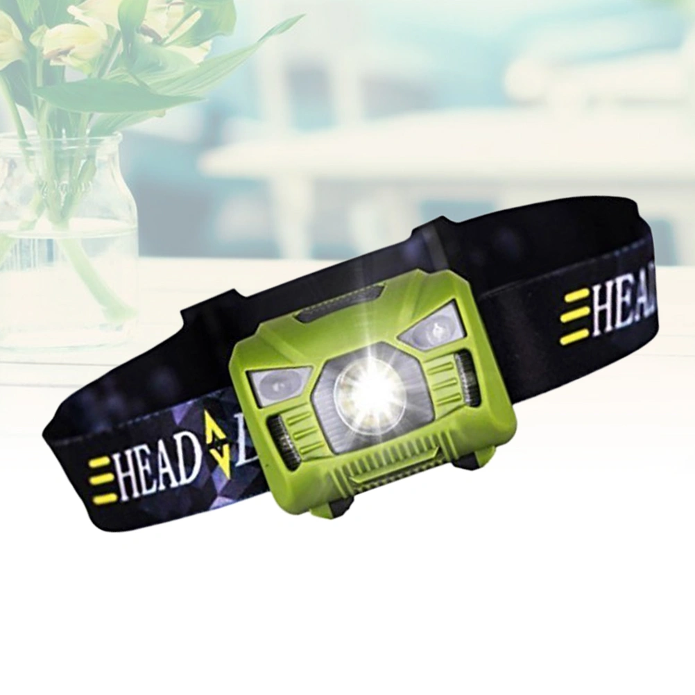 LED Rechargeable Headlamp Flashlight Rotatable Super Bright Head Torch USB Charging Head Lamp For for Outdoor Running Camping Hiking Walking (Green)