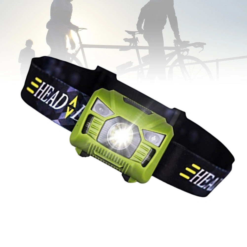 LED Rechargeable Headlamp Flashlight Rotatable Super Bright Head Torch USB Charging Head Lamp For for Outdoor Running Camping Hiking Walking (Green)