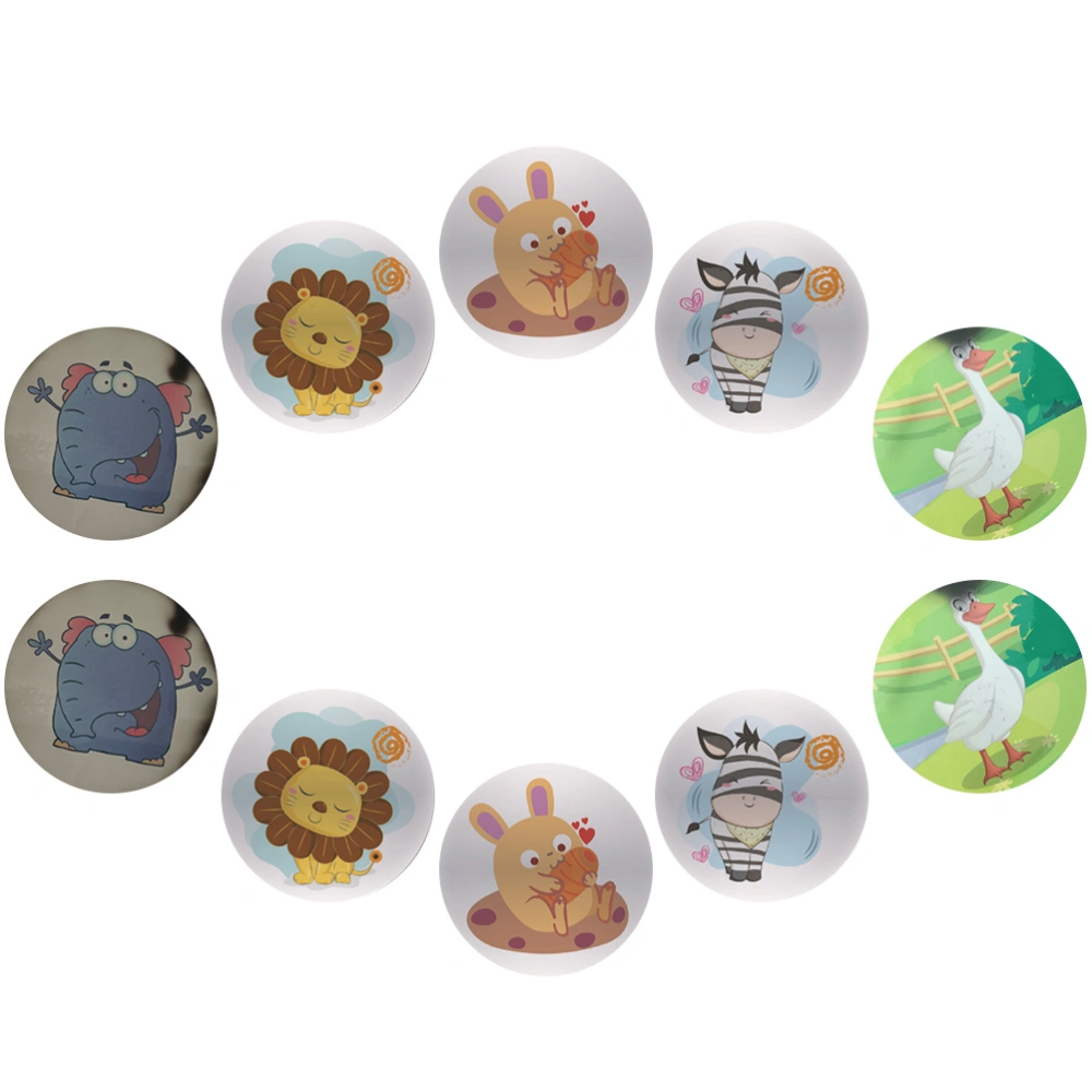 10pcs Potty Training Sticker Cartoon Animal Potty Sticker Color Changing Stickers