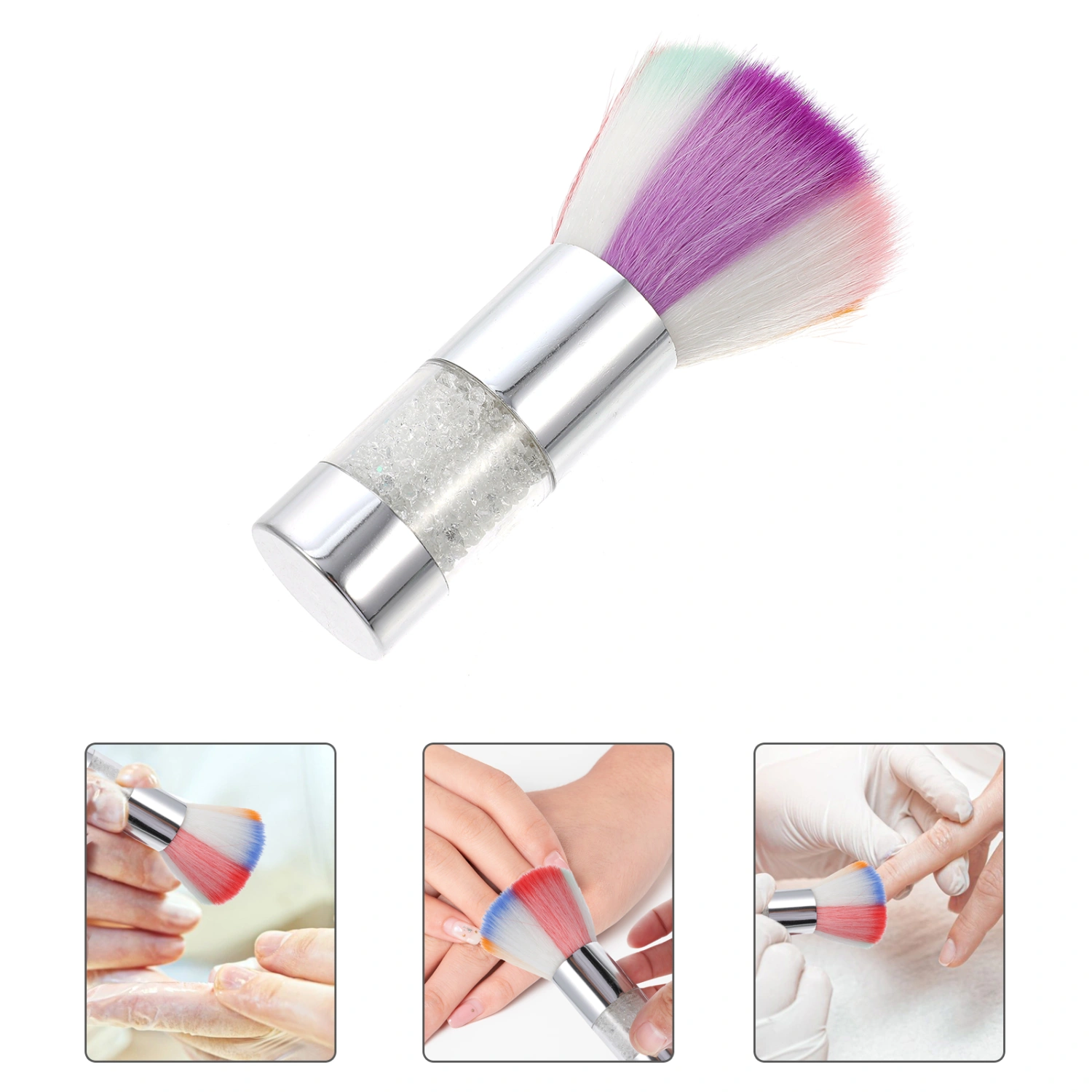 Nail Cleaning Brush Nail Dusting Brush Cleaner Nail Sequins Remover Nail Brush