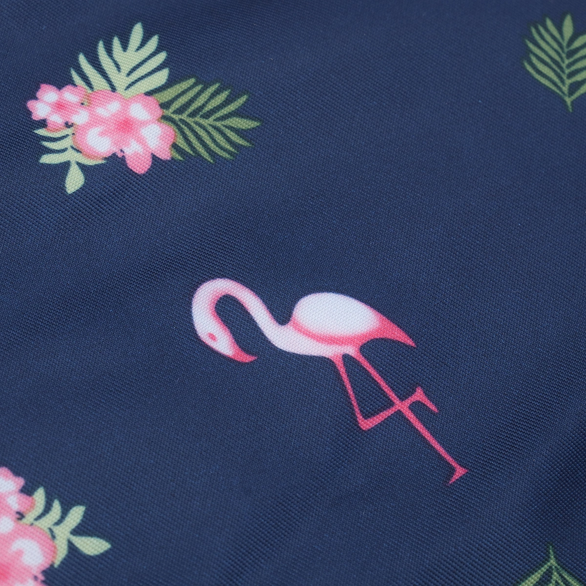 Portable Insulated Lunch Bag Flamingo Pattern Aluminum Foil Picnic Handbag for Outdoor Camping Travel