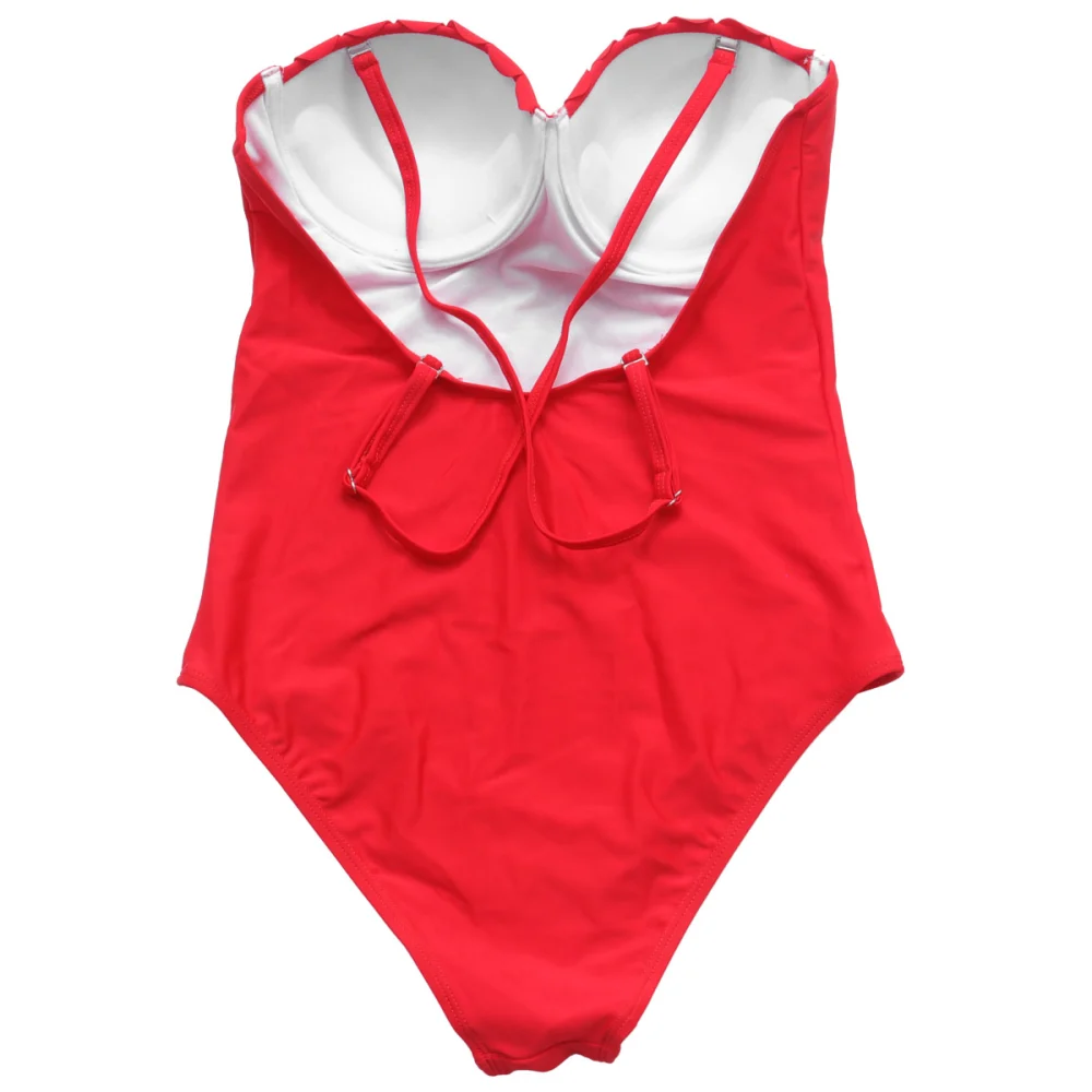 Women's Thin Strap Swimwear One Piece Swimsuit Bikini Swimsuit for Swimming