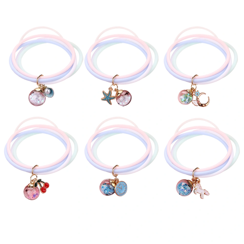 6pcs Chic Mosquito Repellent Bracelet Fresh Mosquito Repellent Wristband Pest Insect Repellent Bracelet (Random Style)