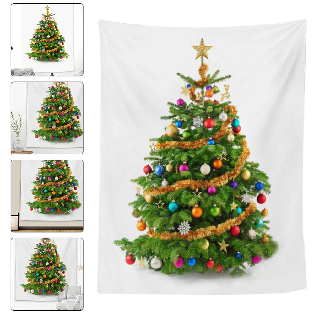 Xmas Hanging Tapestry Wall Hanging Background Cloth Decorative Backdrop