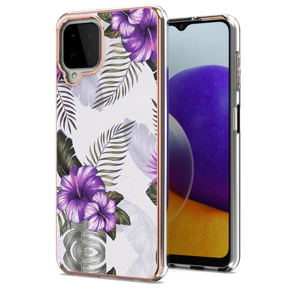 Luxury Pattern Phone Case Scratch-resistant Phone Cover Compatible with  A22 4G