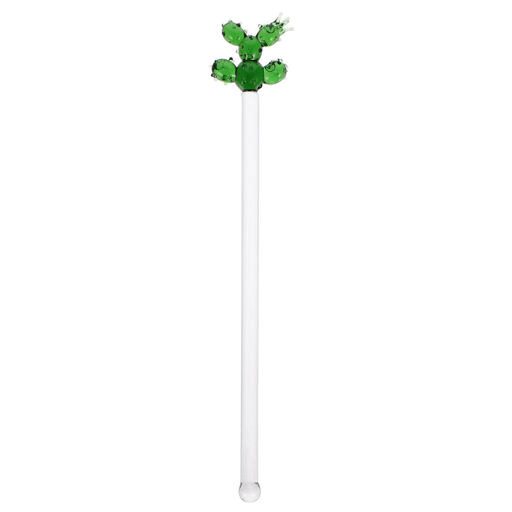 1pc Creative Long Handle Cactus Stirrer Juice Blender Stick Stirring Rod for Bar