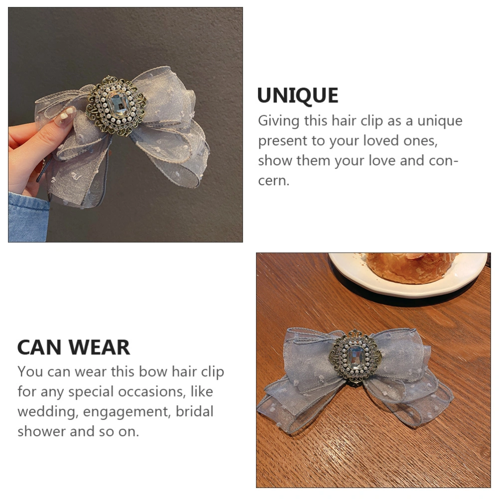 Fashion Hairpin Bow Hair Clip Bowknot Barrette Hair Accessory for Bride