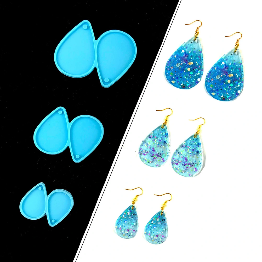 1 set of Water Drop Shape DIY Earring Making Molds Earring Keychain Pendant Molds