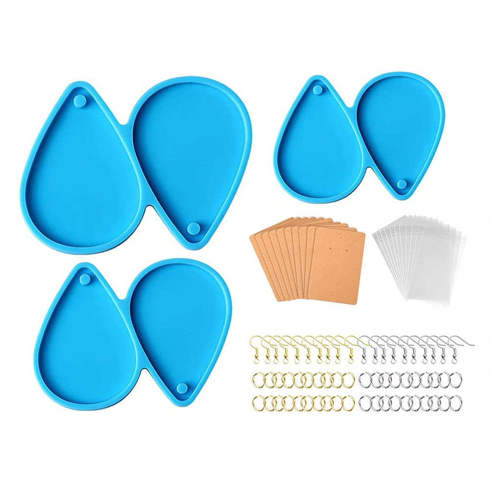 1 set of Water Drop Shape DIY Earring Making Molds Earring Keychain Pendant Molds