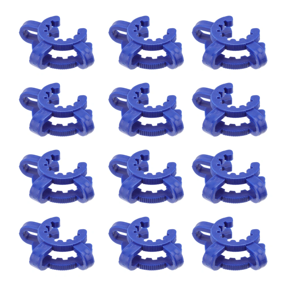 12pcs Plastic Labs Keck Clips Glass Taper Joints Clamps Conical Interface Clip