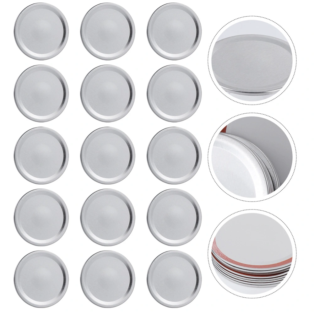 54pcs Mason Can Lids Covers Mason Jar Lids Caps Mason Can Cover Discs (Silver)