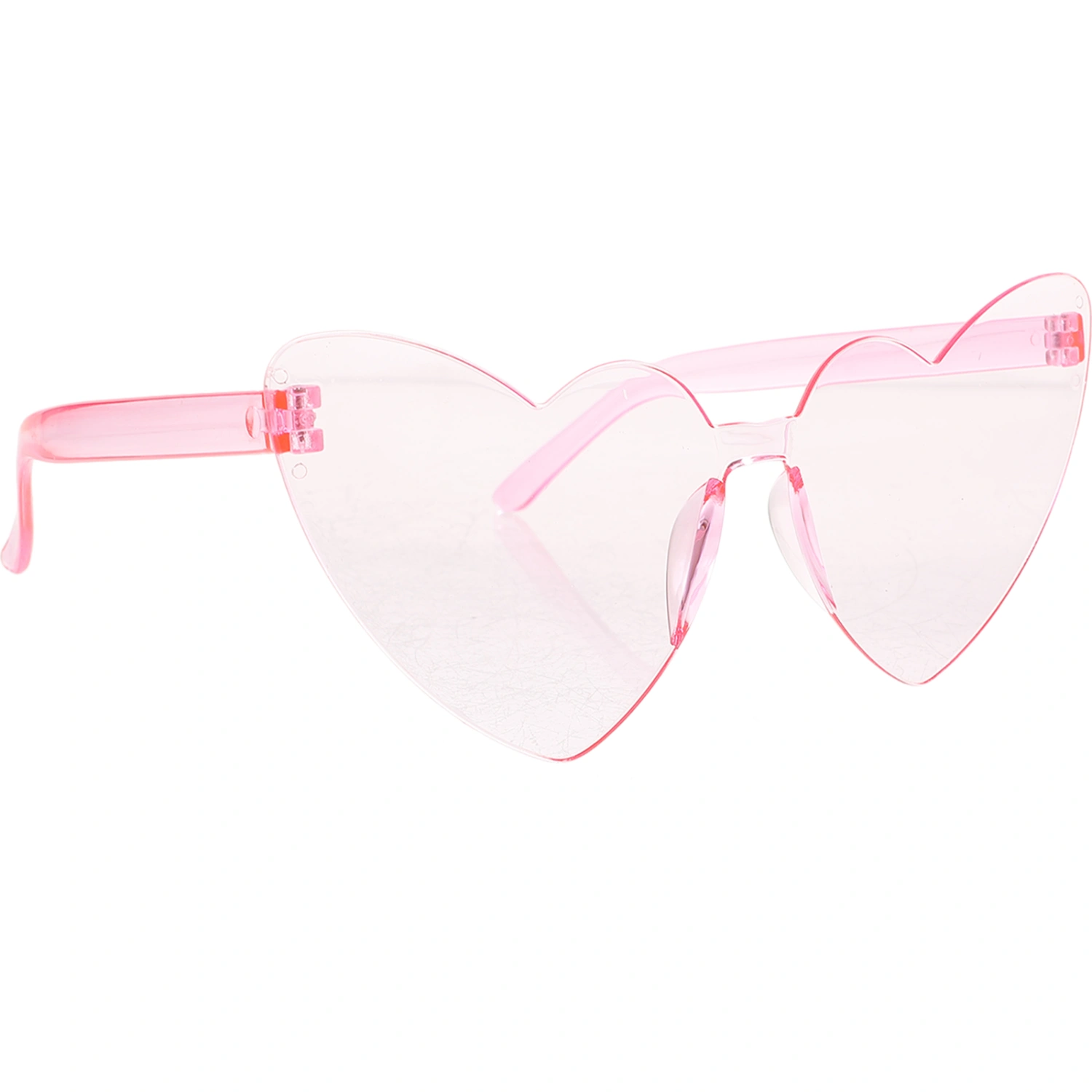 Rimless Sunglasses Heart Shaped Frameless Glasses Festival Heart Sunglasses Prop