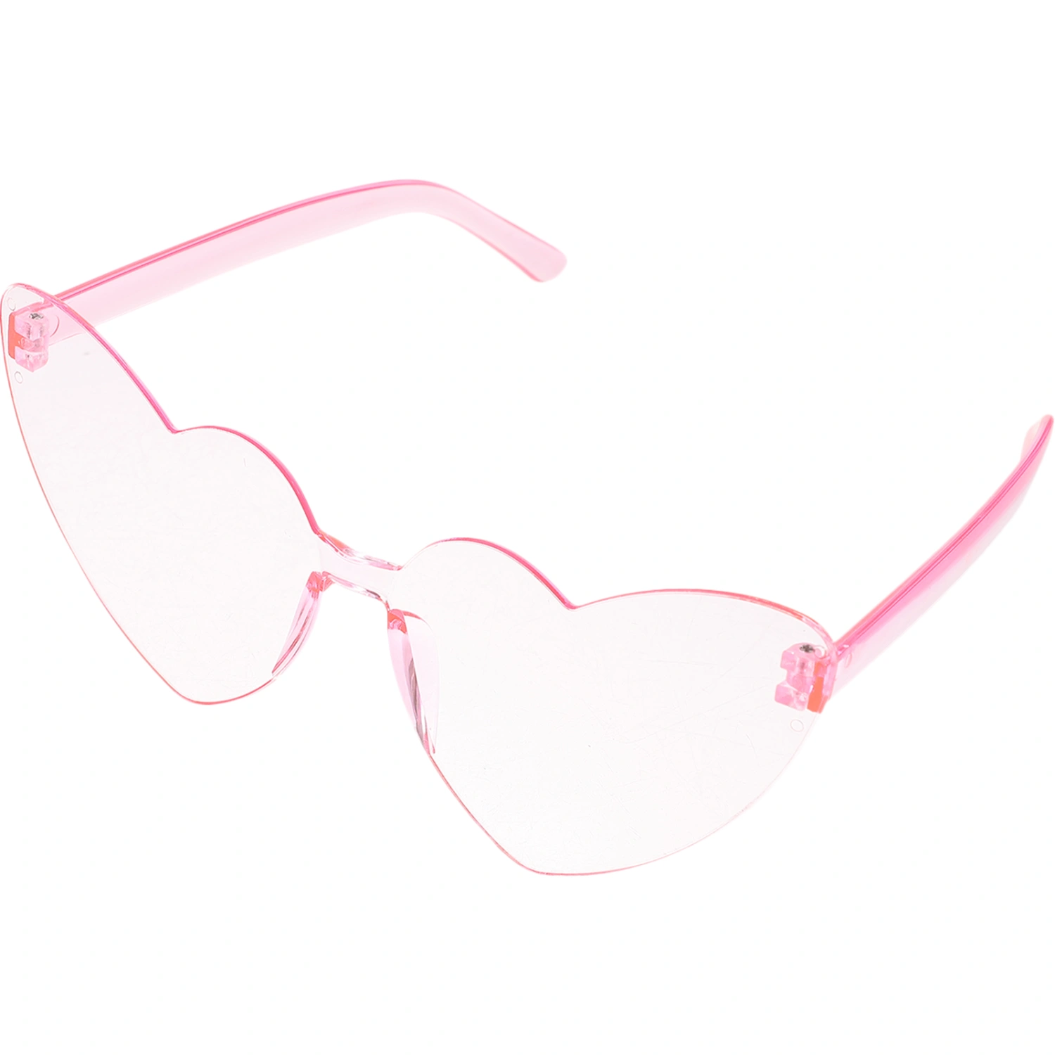 Rimless Sunglasses Heart Shaped Frameless Glasses Festival Heart Sunglasses Prop