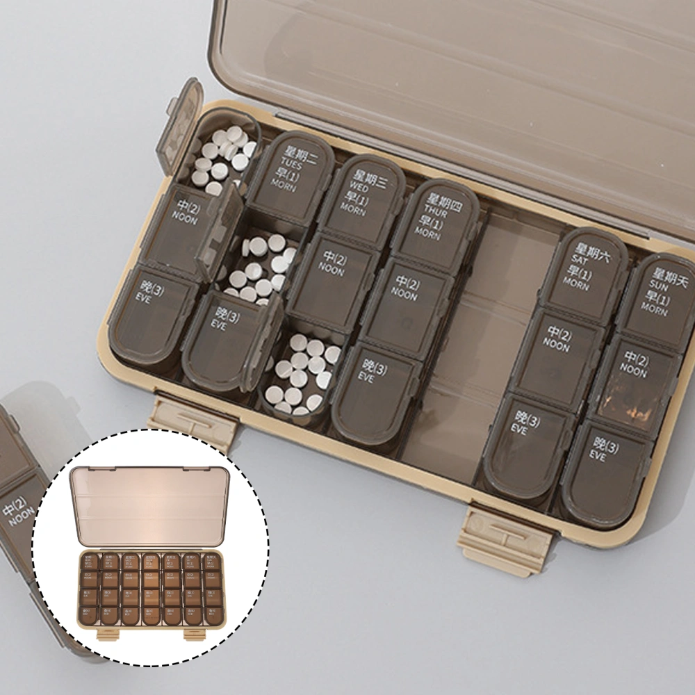 1pc Portable Medicine Box Pills Box Storage Container Travel Pills Case