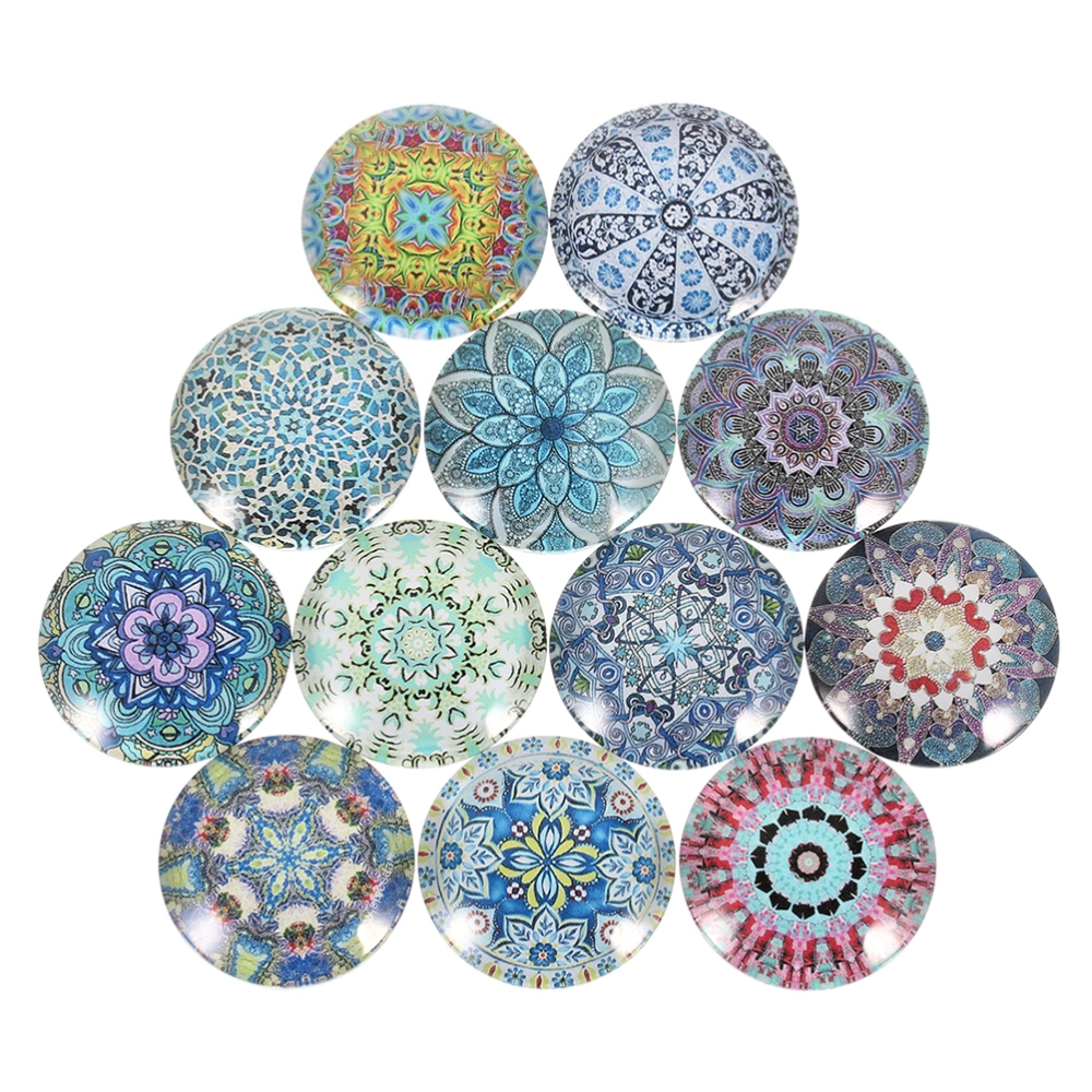 20pcs Ethnic Style Glass Patches DIY Time Glass Patches Jewelry Accessory