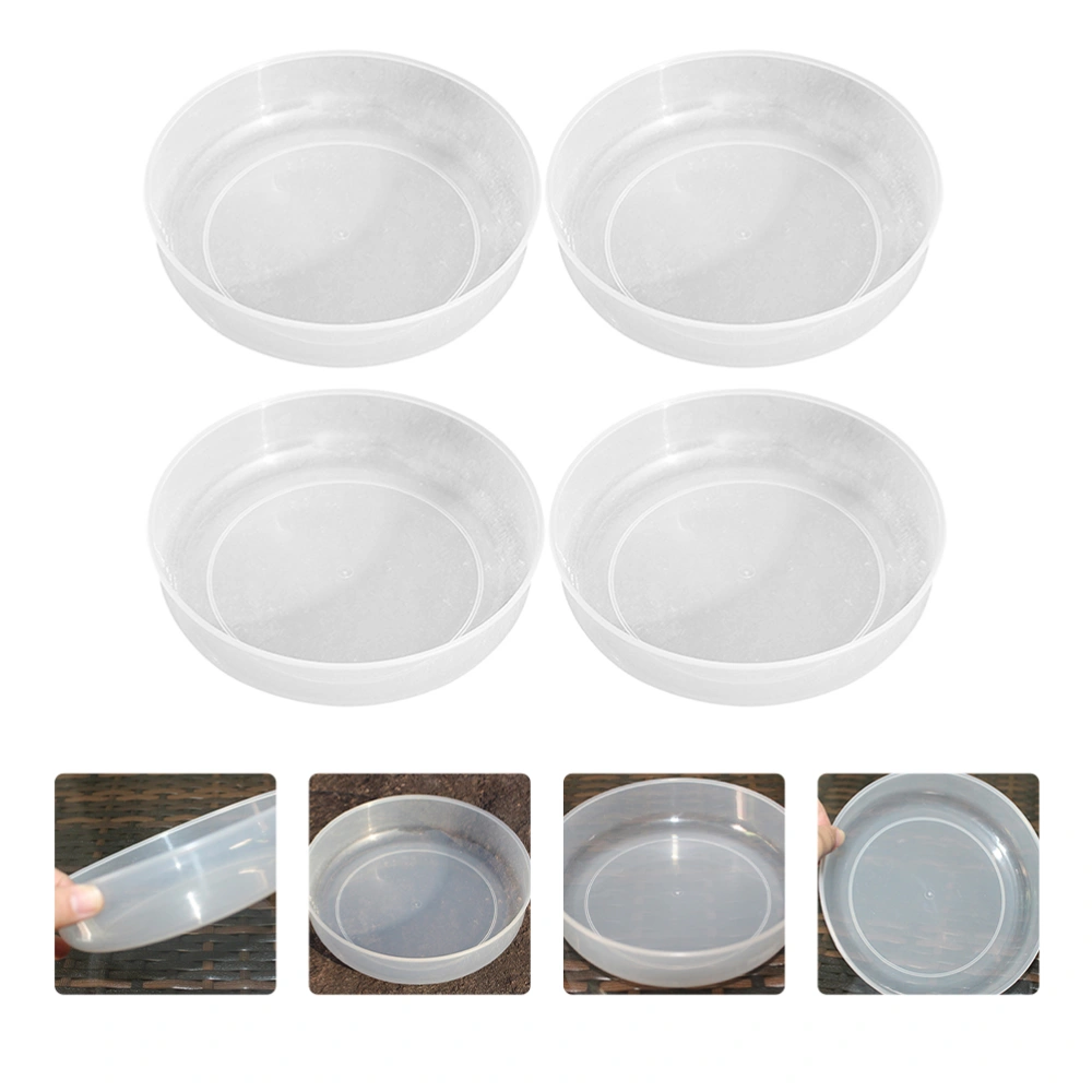 8 Pcs Plastic Fruit Plate Storage Trays Portable Outdoor Food Container