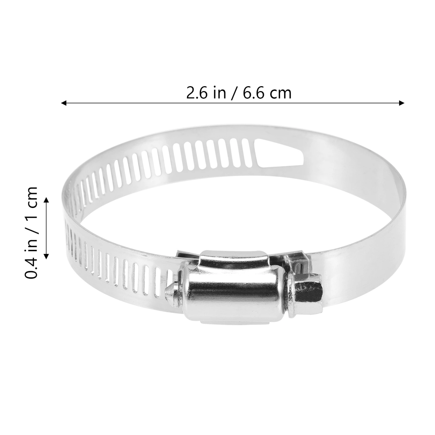 4pcs Hose Clamp 2 Inch Flat Hose Clamp Pool Hose Clamp Metal Clamp Set Hose