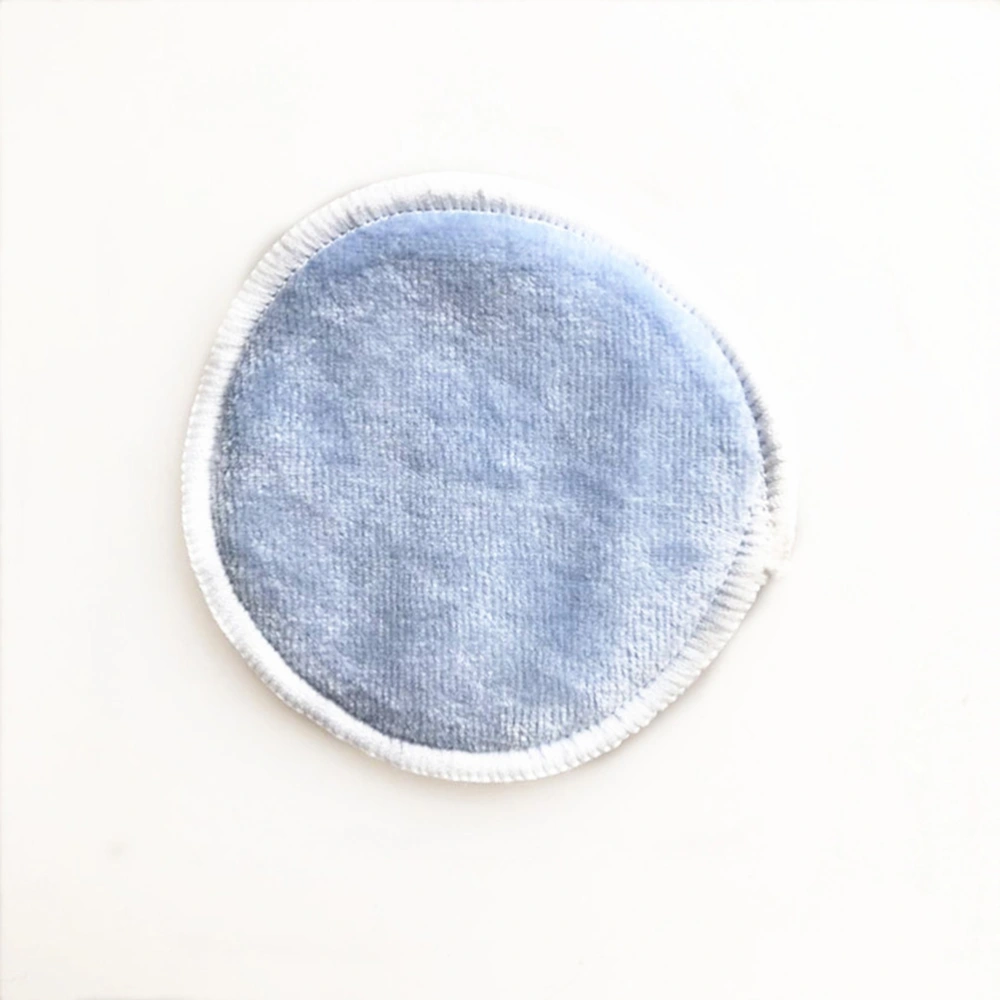 8Pcs Washable Makeup Remover Pads Three Layer Eco-friendly Facial Cotton Reusable Facial Puff Cotton Pads with Storage Bag