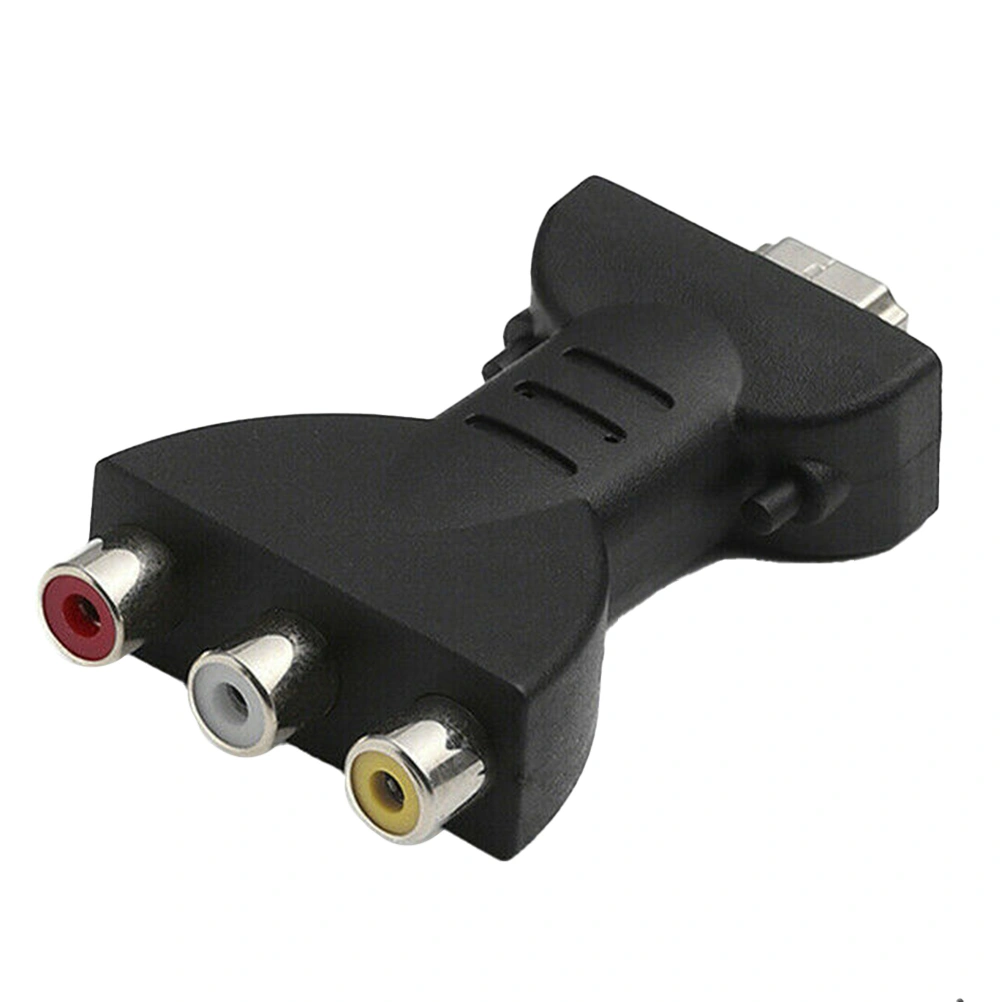 1Pc to AV Converter High-definition AV Adapter Video Output Adapter Black