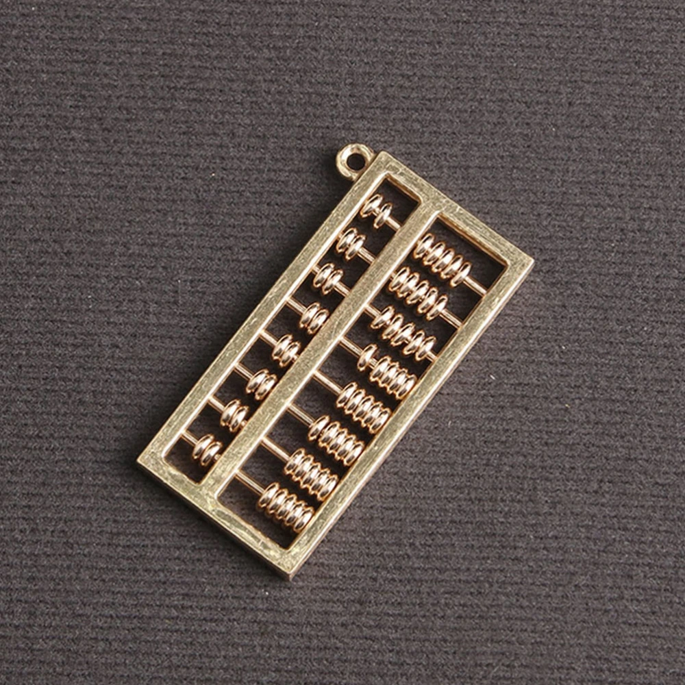 Chinese Abacus Pendant Keychain Pendant Jewelry Making Charms Findings (Brass)