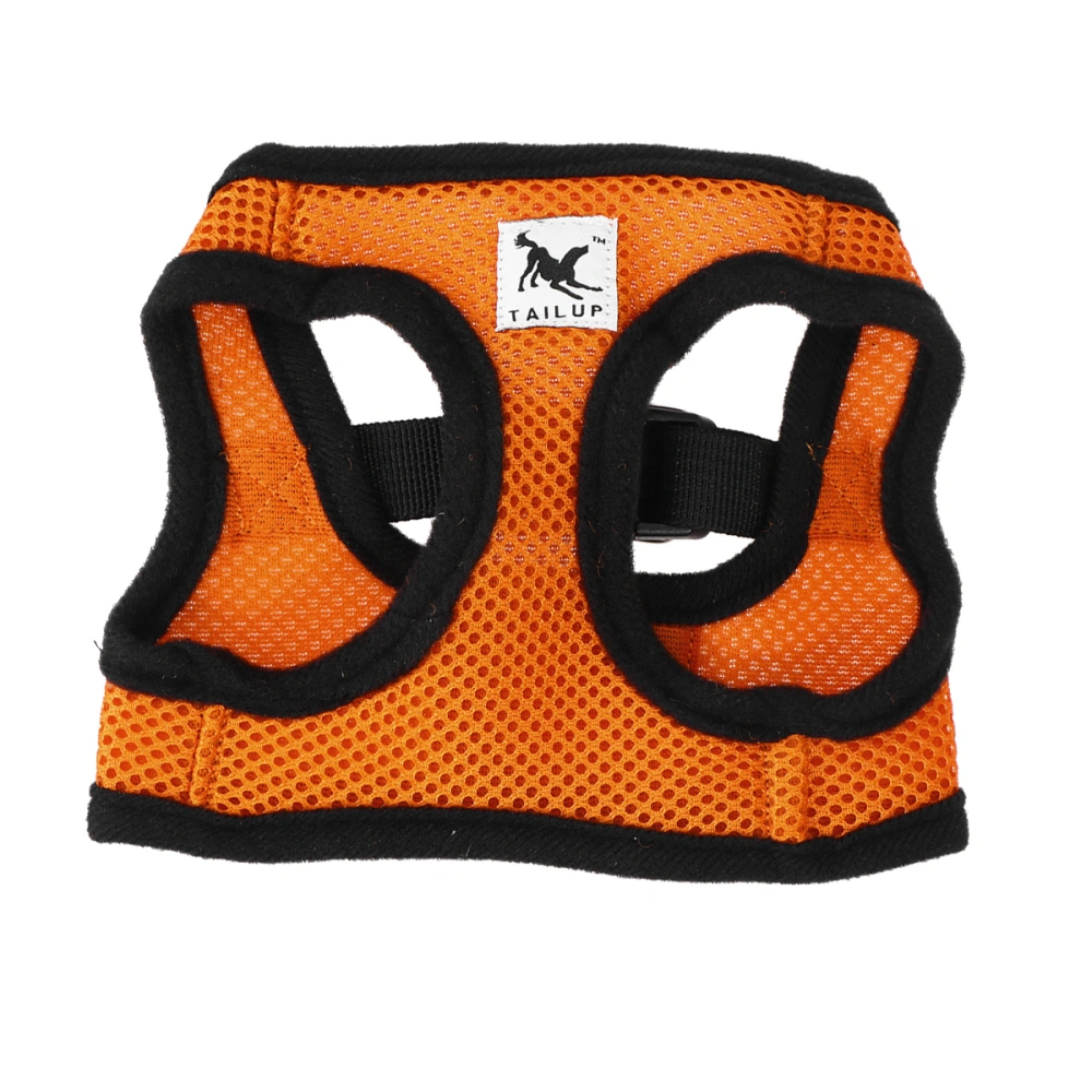 Mesh Cat Harness Pet Halter Harness Vest with Padded Panels for Small Medium Cats Dogs Size S (Orange)