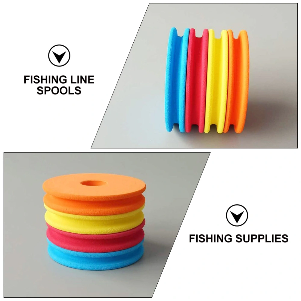 1 Set Portable Fishing Spools Fishing Line Spools Circular Winding Plates