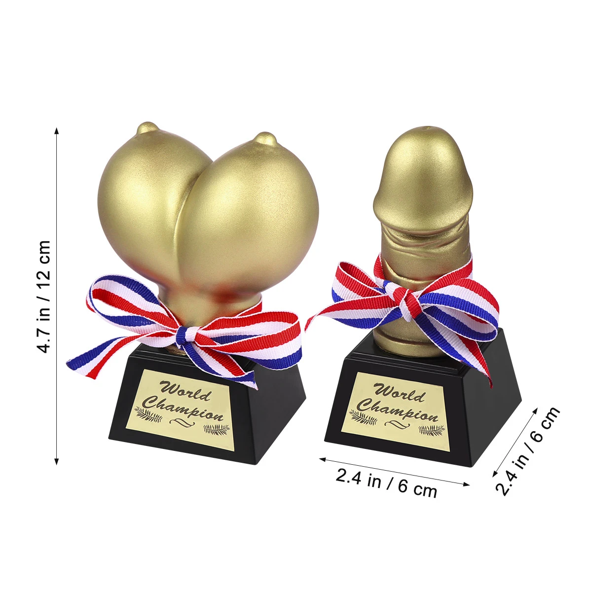 STOBOK 1 Pair Boobs Willy Trophy Prize World Hen Party Game Funny Accessory for Stag Party Hen Night Girls Out
