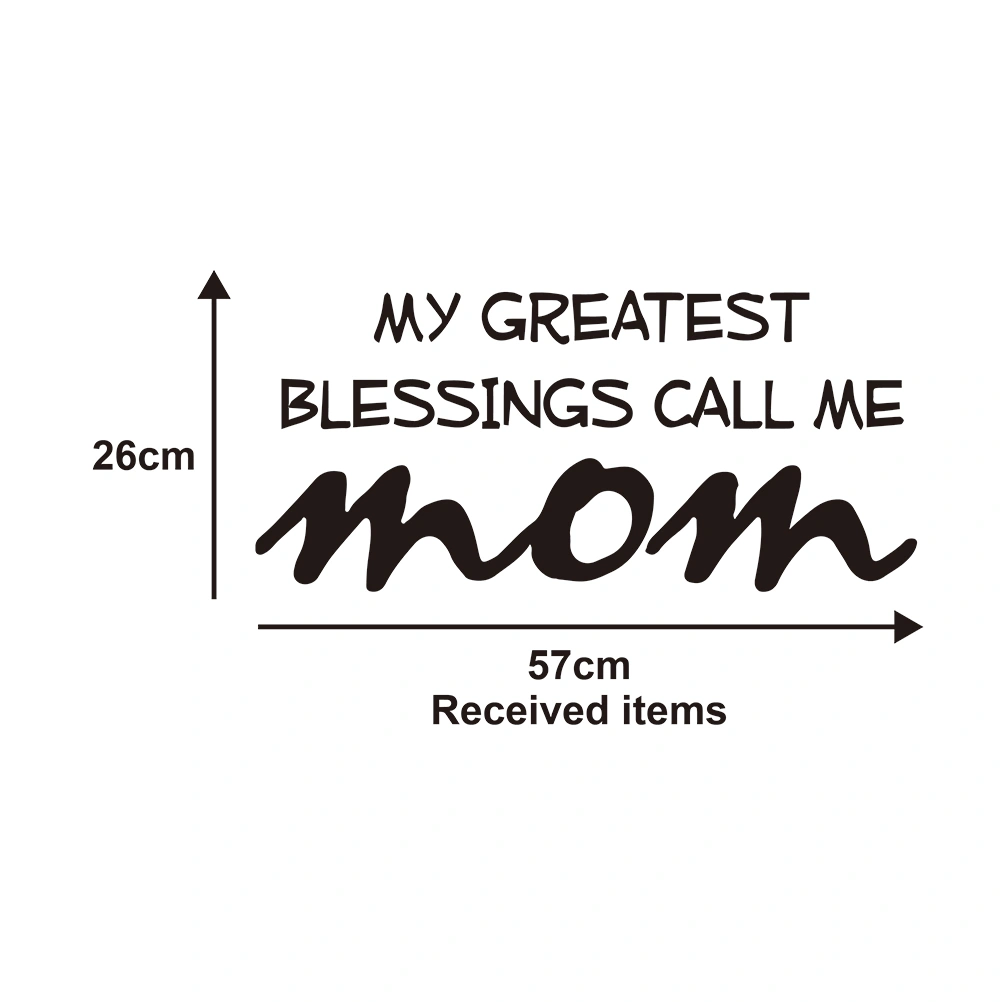 My Greatest Blessings Call Me Mom Quote Sayings Wall Decal Wall Paper Decals
