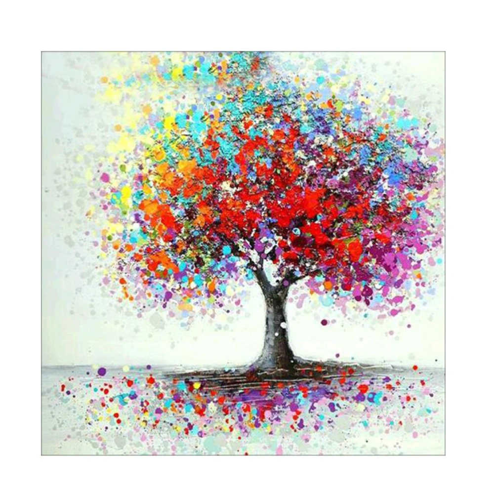 Diamond Colorful Tree Pattern Painting by Diamond Cross Stitch Kit Wall Decor Home Ornaments M333