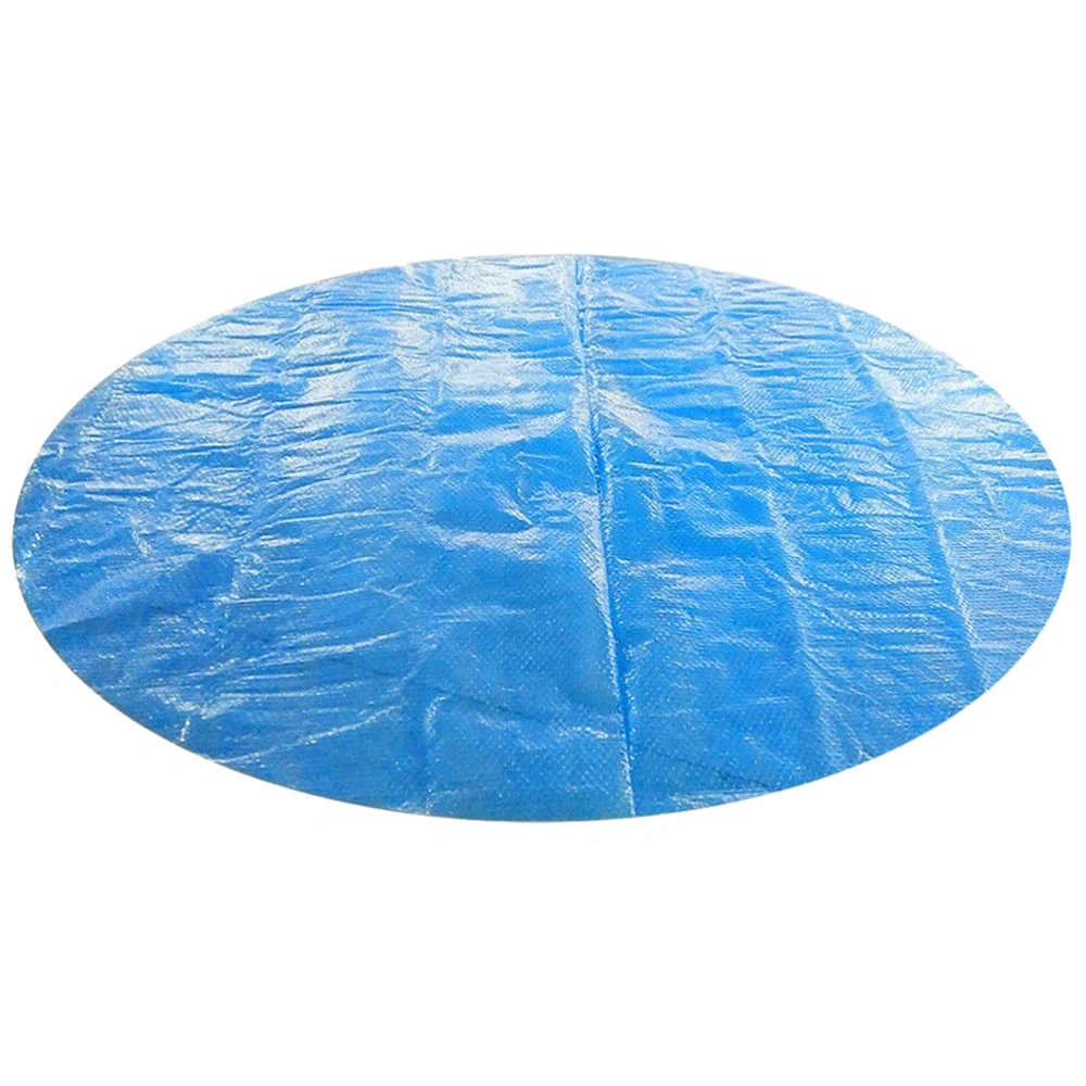 1PC Swimming Pool Solar Cover Heat Insulation Swim Pool Cover Round Kids Pool Cover Dustproof Swimming Pool Cover for Pool Use (Blue Diameter 2.40M)