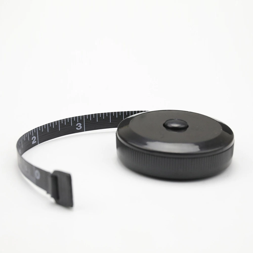 4Pcs Mini 150cm Plastic Tape Measure Ruler Anti-Drop Tapeline Metric Scale Measuring Tape for Home Black