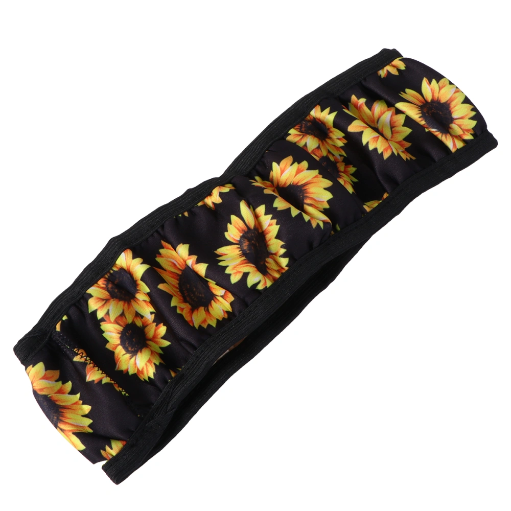 Car Steering Wheel Cover Auto Non Sunflower Floral Stretchy Car Styling Steering Cover