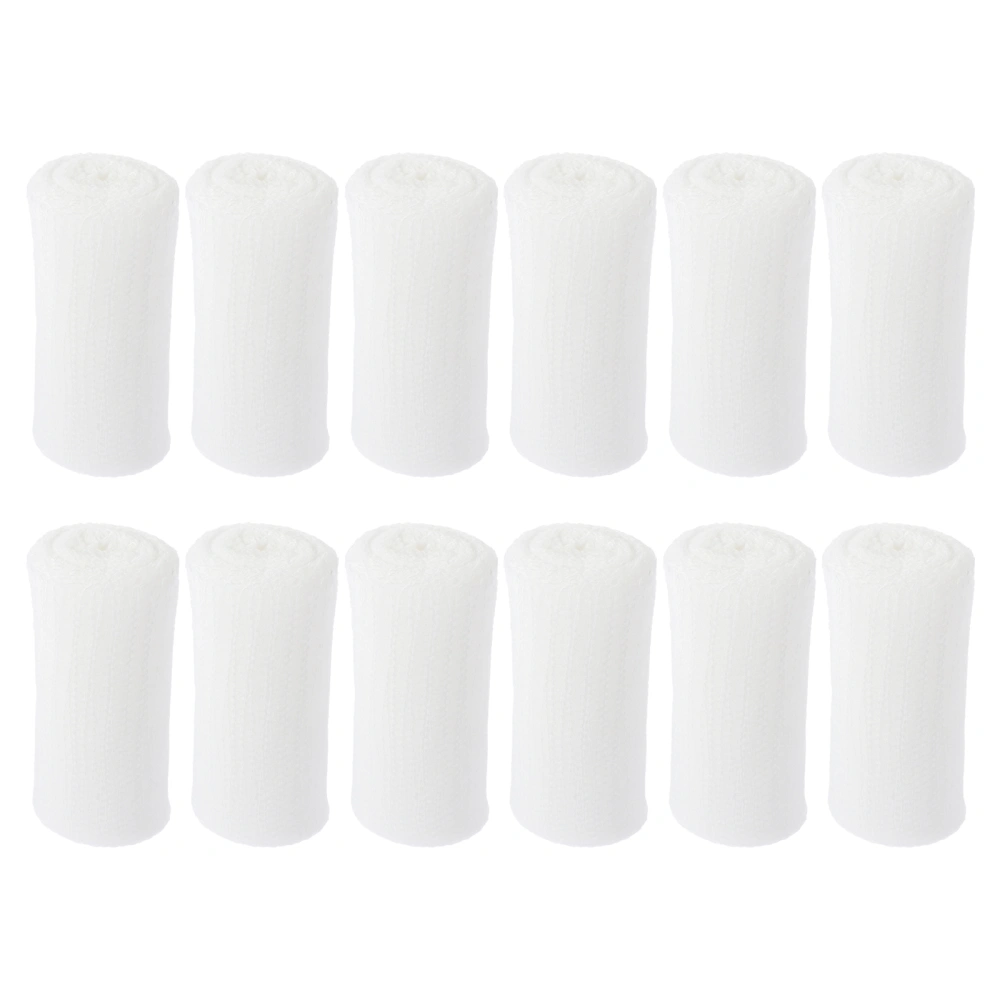 12Pcs Medical Bandages Injury Gauze Bandage Multi-function Medical Gauze Rolls Medical Supplies