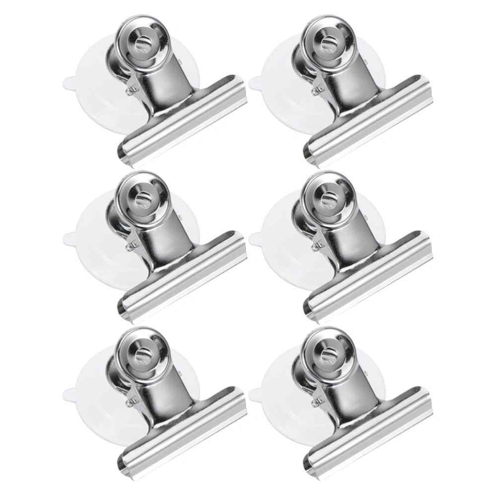 6pcs Suction Cup Clips Round Suction Cup Clamps for Hanging Home Accessories