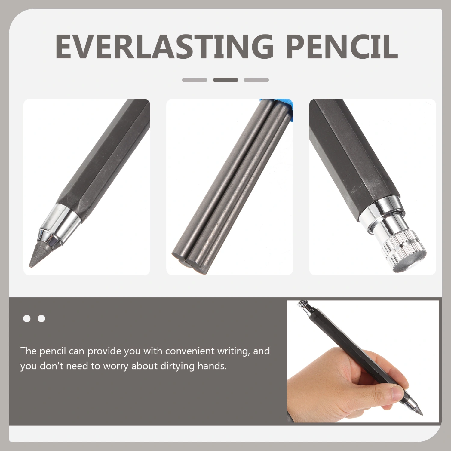 1 Set Everlasting Inkless Pencils Eternal Writing Pencils Automatic Writing Pencils
