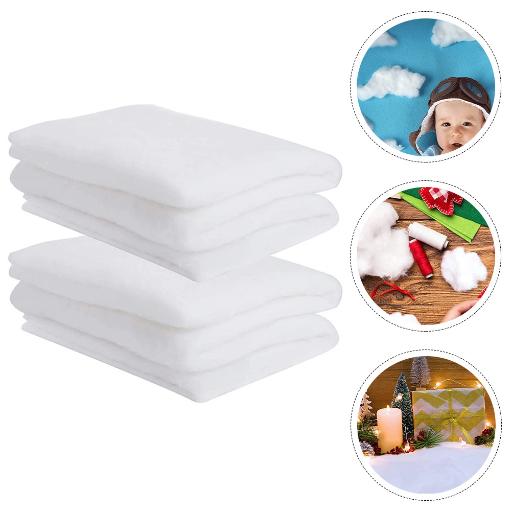 2pcs Christmas Artificial Snow Blankets Fluffy Thick White Christmas Snow Blankets