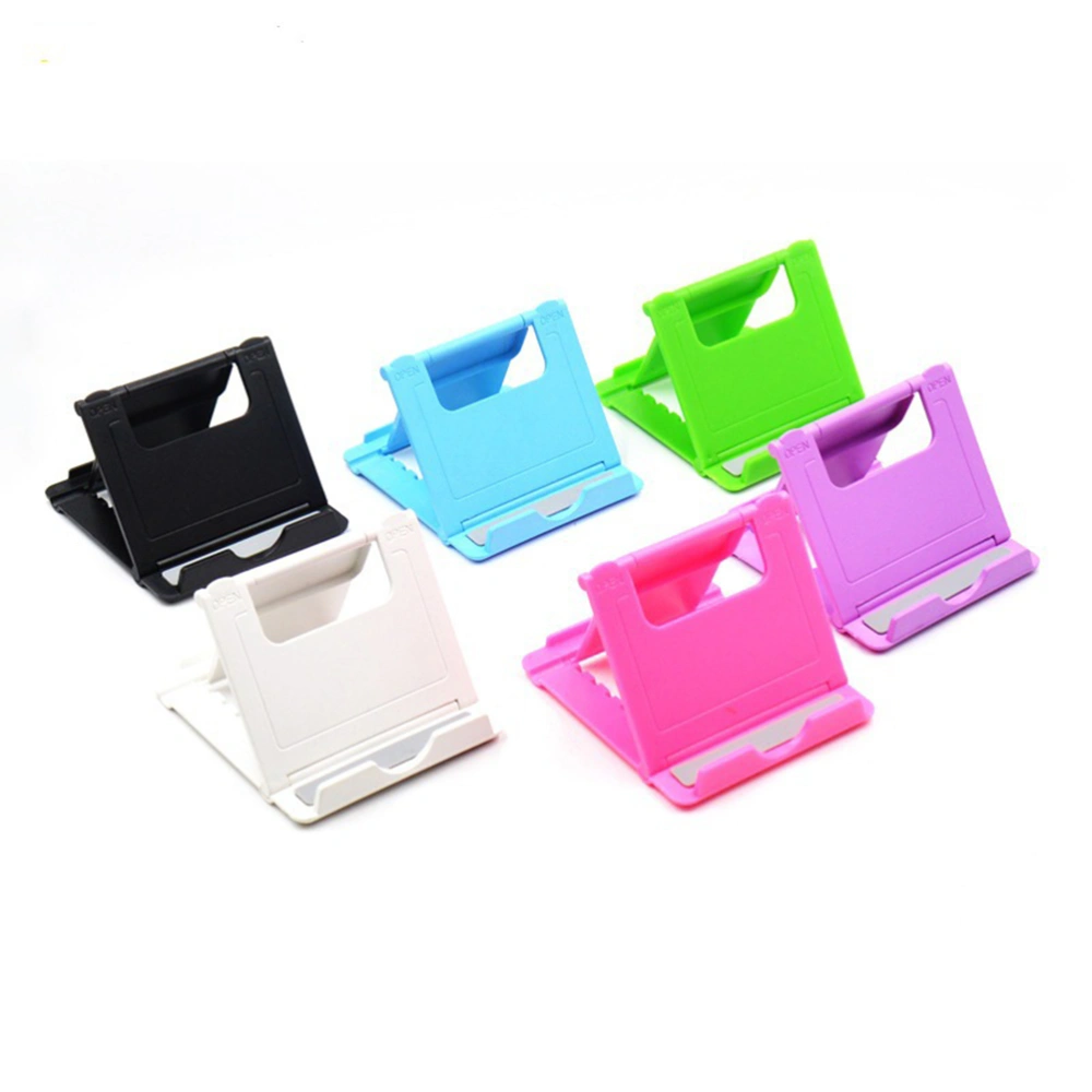 4PCS Universal Desktop Stand Bracket Multifunctional Creative Lazy Mobile Phone Tablet Folding Bracket Electronic Gift Car Dashboard (Mixed Color)