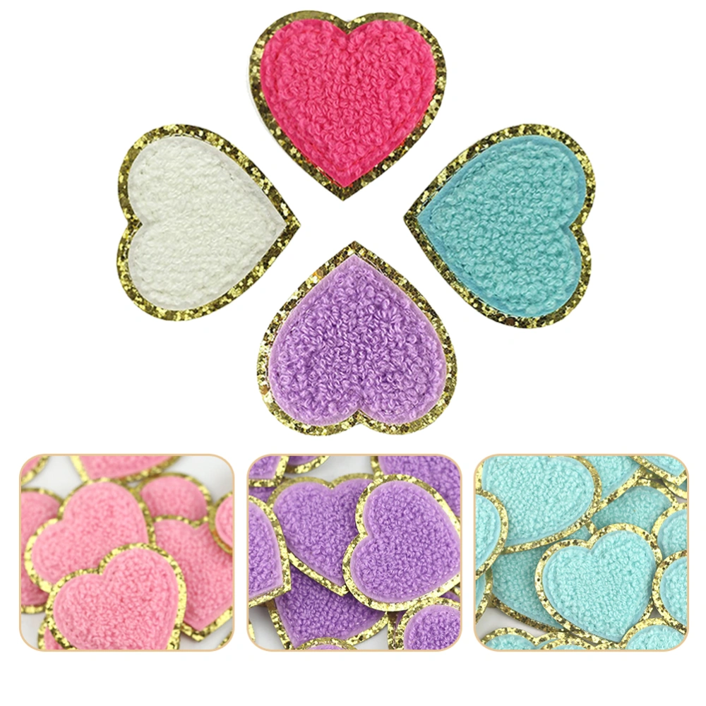 4Pcs Decorative Clothes Patches Polyester Hat Patches Multi-function Coat Patches (Random Color)