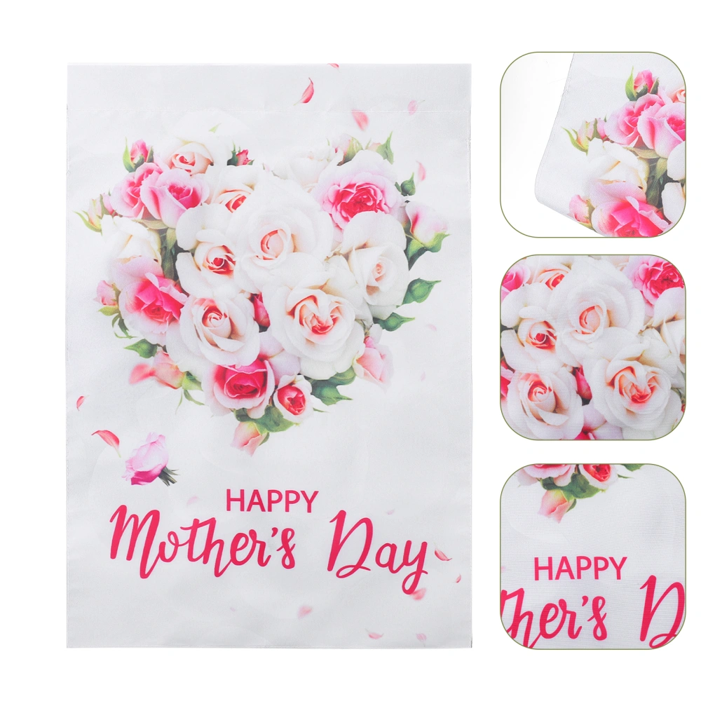 Outdoor Mother's Day Flag Festival Hanging Flag Garden Decorative Flag