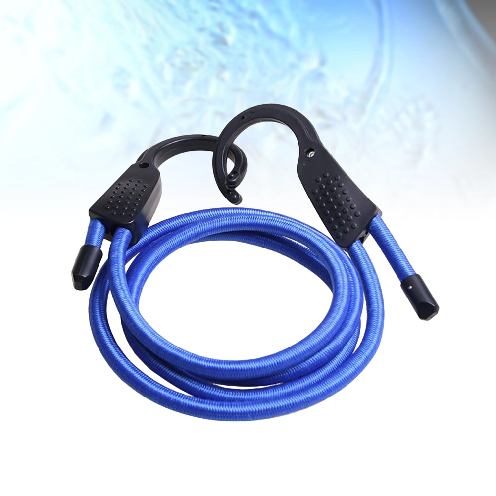 Car Clotheslines Adjustable Elastic Bungee Cords Luggage Straps Fixed Ropes Outdoor Travel Clothes Line (Blue Rope)