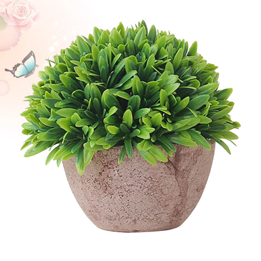 Simulated Artificial Plant Pot Decorative Artificial Faux Fake Plants for Home Garden (Number 3)