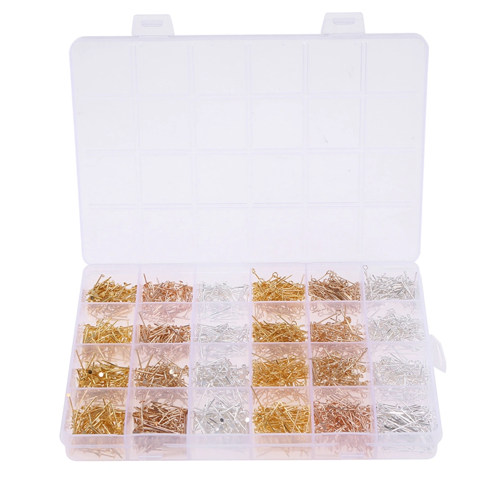 2400PCS/Set DIY Boxed Ornament Accessories T-shaped Needle DIY Use Tool Combination Set