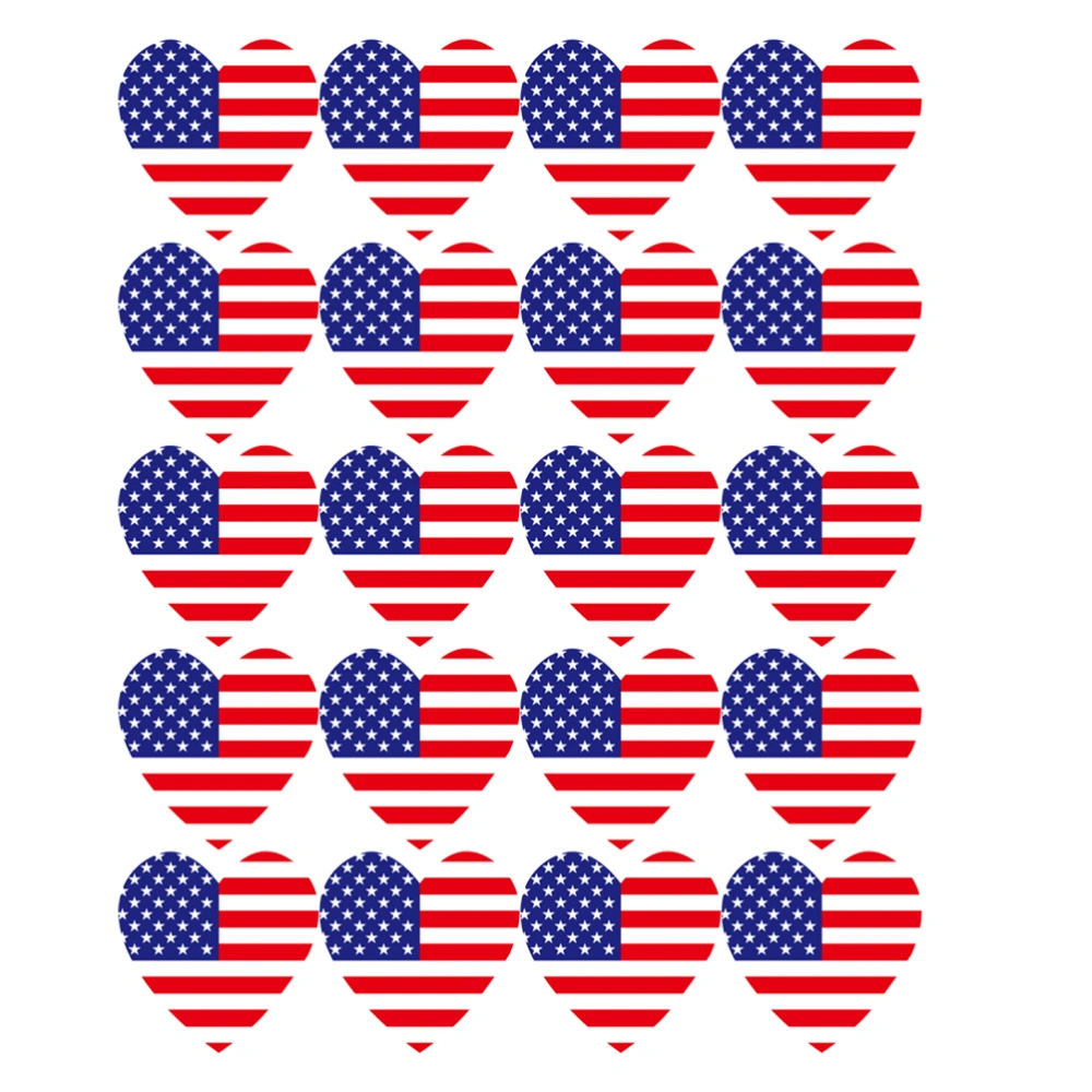 500pcs American Independence Day Sealing Label Self-Adhesive Sealing Stickers DIY Bag Decor Sticker Gift Favor Packing Decals