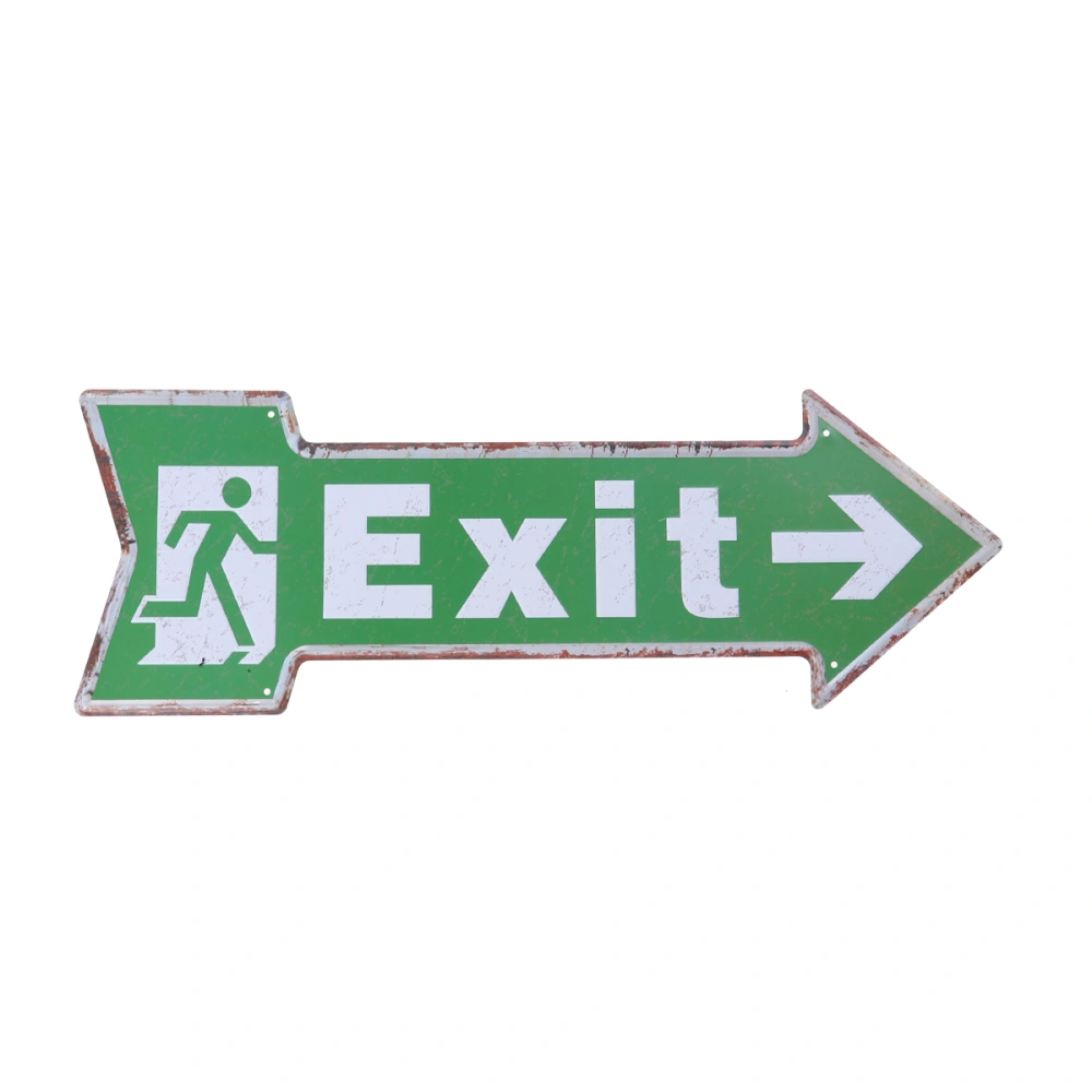 Creative Occident Retro Hanger Tag Legend EXIT for Supermarket Hospital Bar Decoration-31